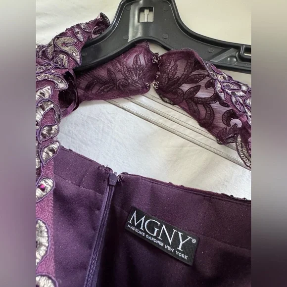 Elegant Purple Evening Gown - Picture 9 of 9